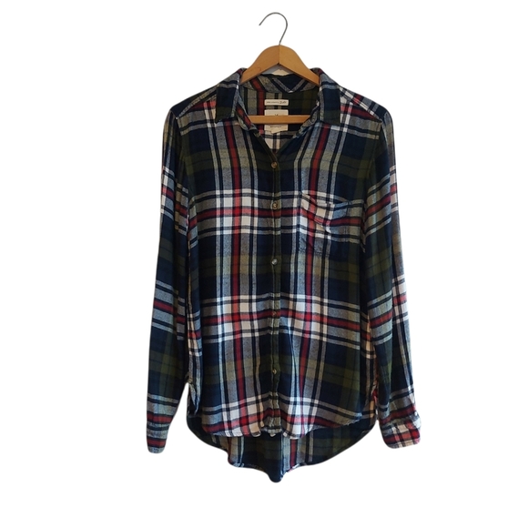 American Eagle Boyfriend Fit Plaid Shirt